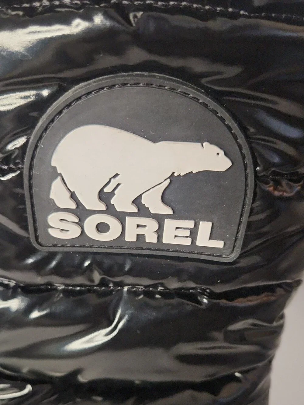 Sorel Joan Of Artic Black Puffer Snow Boot Size 8.5